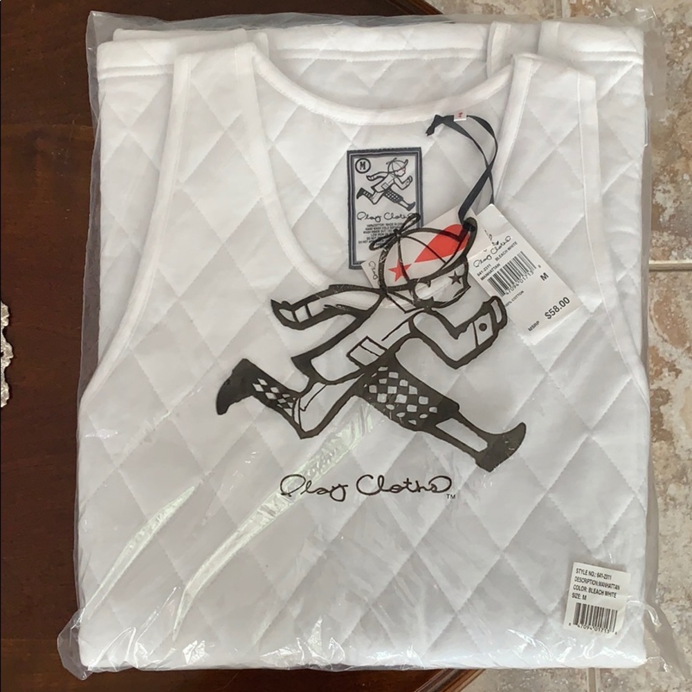 Play Cloths - White Tank Top